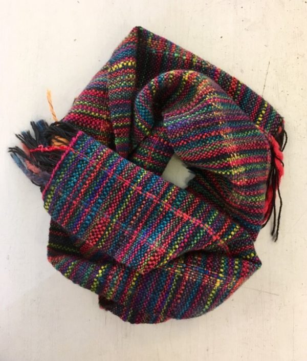 écharpe laine multicolore